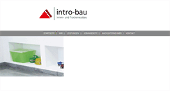 Desktop Screenshot of intro-bau.de